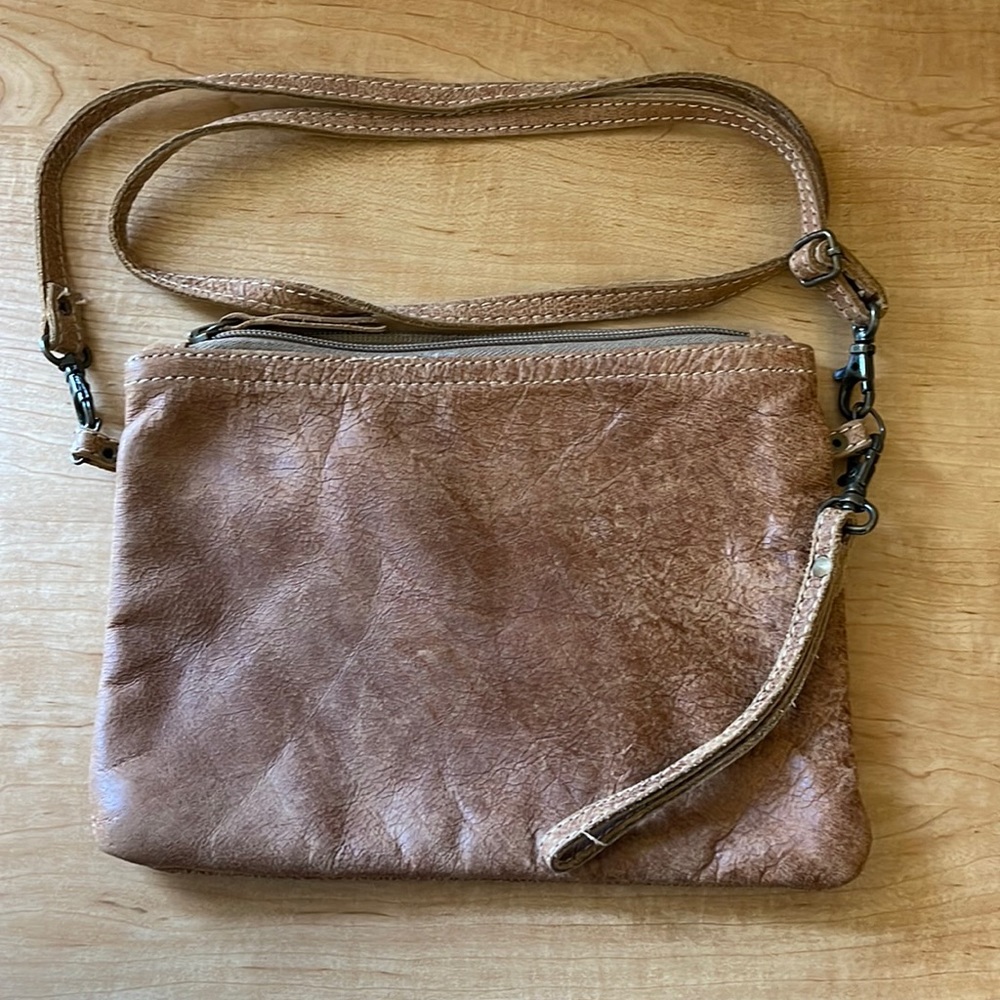 Chloe and Lex Leather convertible Crossbody/Wristlet